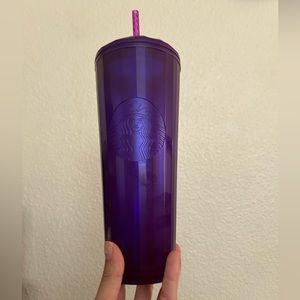 Purple venti Starbucks tumbler